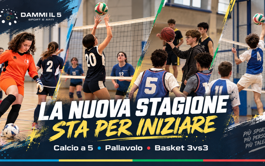 Dammi il 5 riparte: lo sport torna protagonista nelle scuole